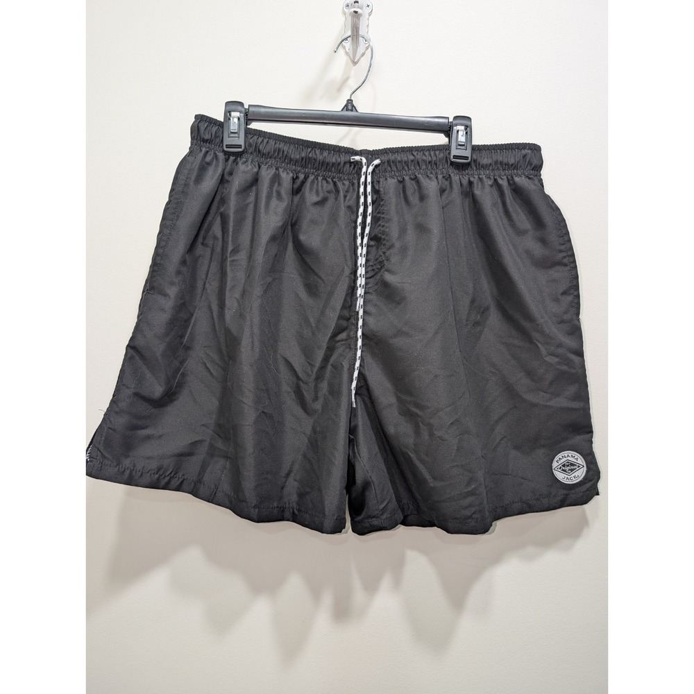 Panama Jack Men's Black Bathing Suit Shorts Lined Drawstring Pockets Size 3X